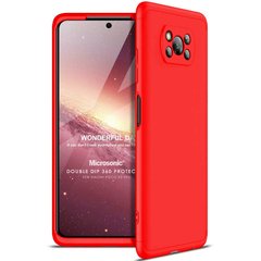 Пластиковая накладка GKK LikGus 360 градусов (opp) для Xiaomi Poco X3 NFC / Poco X3 Pro, Красный