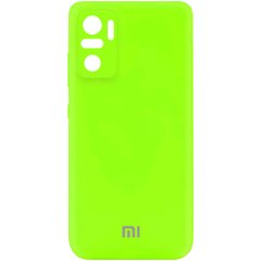 Чехол Silicone Cover My Color Full Camera (A) для Xiaomi Redmi Note 10 / Note 10s, Салатовый / Neon green