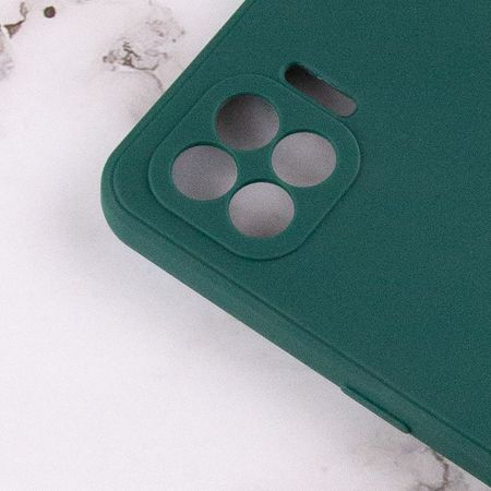 Силиконовый чехол Candy Full Camera для Oppo A93, Зеленый / Forest green