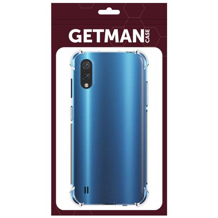TPU чехол GETMAN Ease с усиленными углами для Samsung Galaxy A01, Бесцветный (прозрачный)