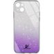TPU+Glass чехол Swarovski для Apple iPhone 13 (6.1"), Фиолетовый