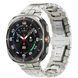 Металевий ремінець з фіксатором "IRON MAN" для Samsung Galaxy Watch 7 Ultra, Срібний