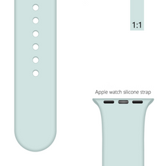 Ремінець BlackPink Силіконовий для Apple Watch 38/40mm Розмір S Ментоловий