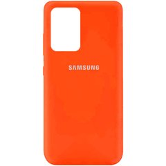 Чехол Silicone Cover Full Protective (AA) для Samsung Galaxy A52 4G / A52 5G / A52s, Оранжевый / Neon Orange