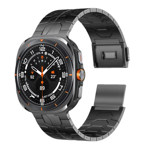 Металевий ремінець для Samsung Galaxy Watch 7 Ultra 47mm з магнітною застібкою, Чорний