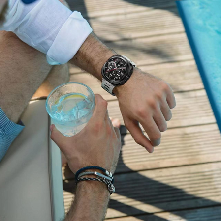 Металевий ремінець для Samsung Galaxy Watch 7 Ultra 47mm з магнітною застібкою, Чорний
