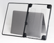 Пластиковая накладка c силиконовым бампером для Macbook Pro 14" A2442, A2779, Прозрачный + Черный бампер