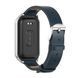 Ремінець із екошкіри MiJobs для Redmi Smart Band 3 / Mi Band 9 Active, Синій
