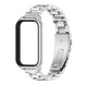 Металевий ремінець з корпусом для Redmi Band 3 / Mi Band 9 Activeсрібний