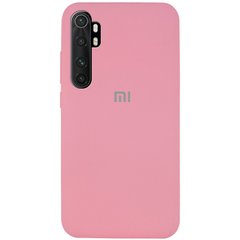 Чехол Silicone Cover Full Protective (AA) для Xiaomi Mi Note 10 Lite, Розовый / Pink