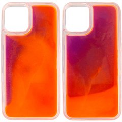 Неоновый чехол Neon Sand glow in the dark для Apple iPhone 12 Pro Max (6.7"), Фиолетовый / Оранжевый