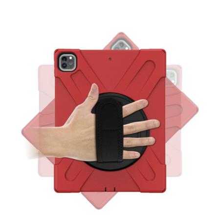 Противоударный Чехол с держателем, ремешком и подставкой для Apple iPad Pro 12,9" (2020 | 2018) , Красный