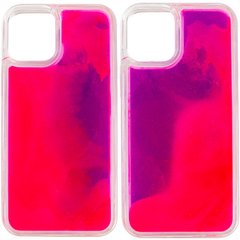 Неоновый чехол Neon Sand glow in the dark для Apple iPhone 12 Pro Max (6.7"), Фиолетовый / Розовый