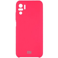 Чехол Silicone Cover Full Camera (AAA) для Xiaomi Redmi Note 10 / Note 10s, Розовый / Shiny pink