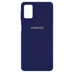 Чехол Silicone Cover Full Protective (AA) для Samsung Galaxy M31s, Темно-синий / Midnight blue