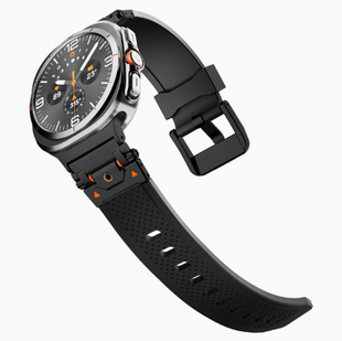 Металевий ремінець Armor Pro із силіконовою вставкою для Samsung Galaxy Watch 8 40/44 мм., black+black
