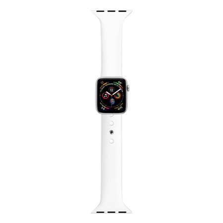 Ремешок BlackPink Силиконовый Узкий для Apple Watch 42/44mm Белый