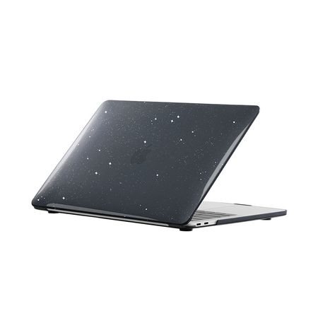 Чехол для MacBook Air 15" A2941 c блестками, Черный