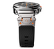 Металевий ремінець Armor Pro із силіконовою вставкою для Samsung Galaxy Watch 8 40/44 мм., red+silver