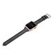 Ремешок кожаный BlackPink Узкий для Apple Watch 38/40mm, Черный