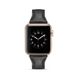 Шкіряний ремінець BlackPink Вузький для Apple Watch 38/40mm, Чорний