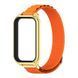 Тканевий ремінець з металевою рамкою для Mi Band 9 Active / Redmi Band 3, Orange