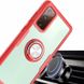 TPU+PC чехол Deen CrystalRing for Magnet (opp) для Samsung Galaxy Note 20, Бесцветный / Красный
