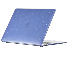 Чехол накладка для MacBook Pro 16" (A2485) с блестками, Синій