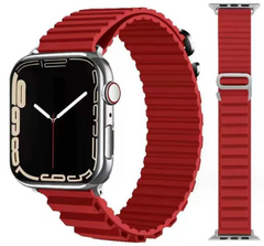 Силиконовый ремешок Alpine LOOP Apple Watch 42 / 44 / 45 / 49 AAA+, Червоний