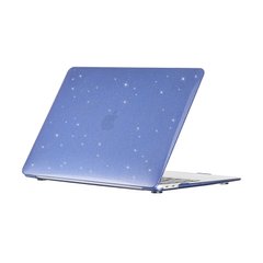 Чехол для MacBook Air 15" A2941 c блестками, Фиолетовый