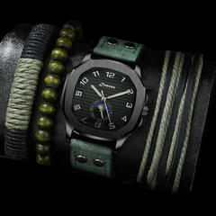 Подарочный набор Часы + браслеты, Green