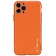 Кожаный чехол Xshield для Apple iPhone 12 Pro (6.1"), Оранжевый / Apricot