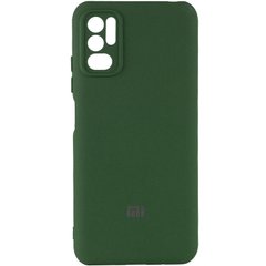 Чехол Silicone Cover My Color Full Camera (A) для Xiaomi Redmi Note 10 5G / Poco M3 Pro, Зеленый / Dark green