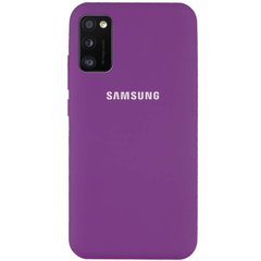 Чехол Silicone Cover Full Protective (AA) для Samsung Galaxy A41, Фиолетовый / Grape