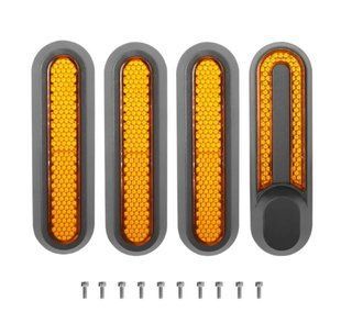 Бокові відбивачі Xiaomi mijia M365 Pro | Pro 2 | 1S, Чорний+оранж
