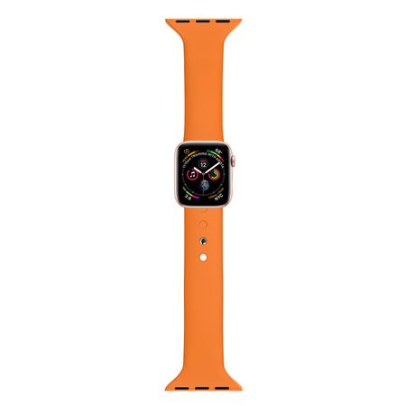 Ремешок BlackPink Силиконовый Узкий для Apple Watch 42/44mm Оранжевый