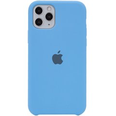 Чехол Silicone Case (AA) для Apple iPhone 11 Pro Max (6.5"), Голубой / Cornflower