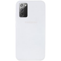 Чехол Silicone Cover Full Protective (AA) для Samsung Galaxy Note 20, Белый / White
