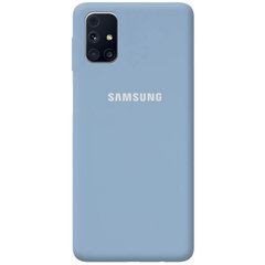 Чехол Silicone Cover Full Protective (AA) для Samsung Galaxy M31s, Голубой / Lilac Blue
