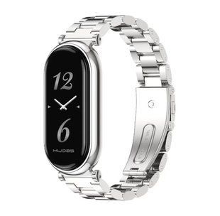 Ремінець металевий Mijoas GT4 для mi Band 8/9, Срібний