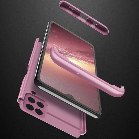 Пластиковая накладка GKK LikGus 360 градусов (opp) для Samsung Galaxy A22 4G / M32, Розовый / Rose Gold