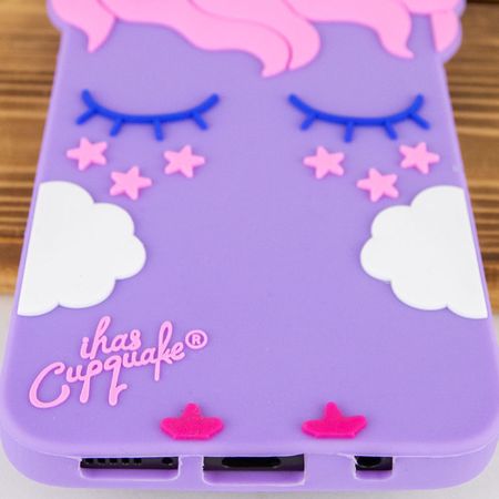 Силиконовая накладка 3D Little Unicorn для Samsung Galaxy A41, Фиолетовый