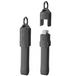 USB4.0 Type-C &harr; Type-C кабель-брелок (80Gbps, 240W) з кришкою, Сірий