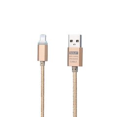 USB Cable Golf Braided LED iPhone 6 Gold (GC-12i)
