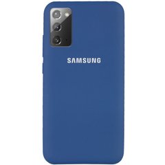 Чехол Silicone Cover Full Protective (AA) для Samsung Galaxy Note 20, Синий / Navy Blue