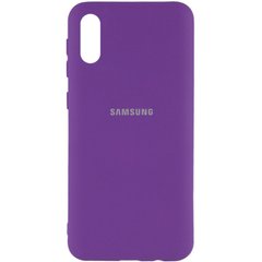 Чехол Silicone Cover My Color Full Protective (A) для Samsung Galaxy A02, Фиолетовый / Purple