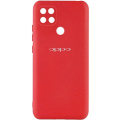 Чехол Silicone Cover My Color Full Camera (A) для Oppo A15s / A15, Красный / Red