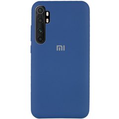 Чехол Silicone Cover Full Protective (AA) для Xiaomi Mi Note 10 Lite, Синий / Navy Blue