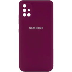 Чехол Silicone Cover My Color Full Camera (A) для Samsung Galaxy A51, Бордовый / Marsala