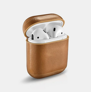 Чехол AirPods iCarer Classic Leather Case , Светло Коричневый